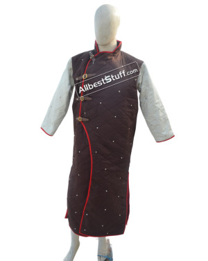 Medieval Long Length Multi Color Gambeson Padded Armor